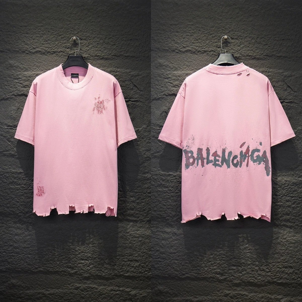 Balenciaga T-Shirts Graphic short-sleeve T-shirt — 5206 powder