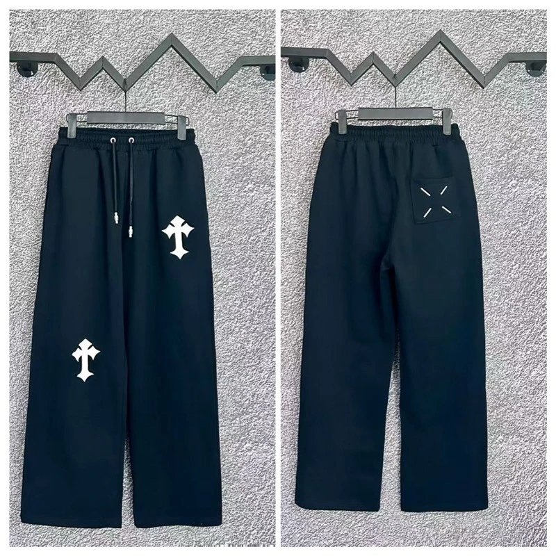 Chrome Hearts Trousers Sanskrit logo jogger sweatpants — B001 Black