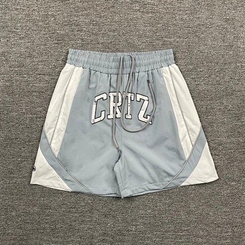 Corteiz Shorts Drawstring athletic — gray-white 6126#