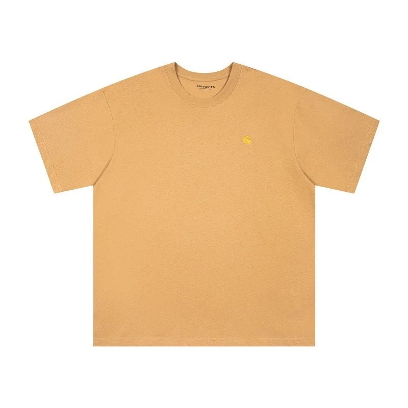 Carhartt T-Shirts Logo Print — 8809 Khaki