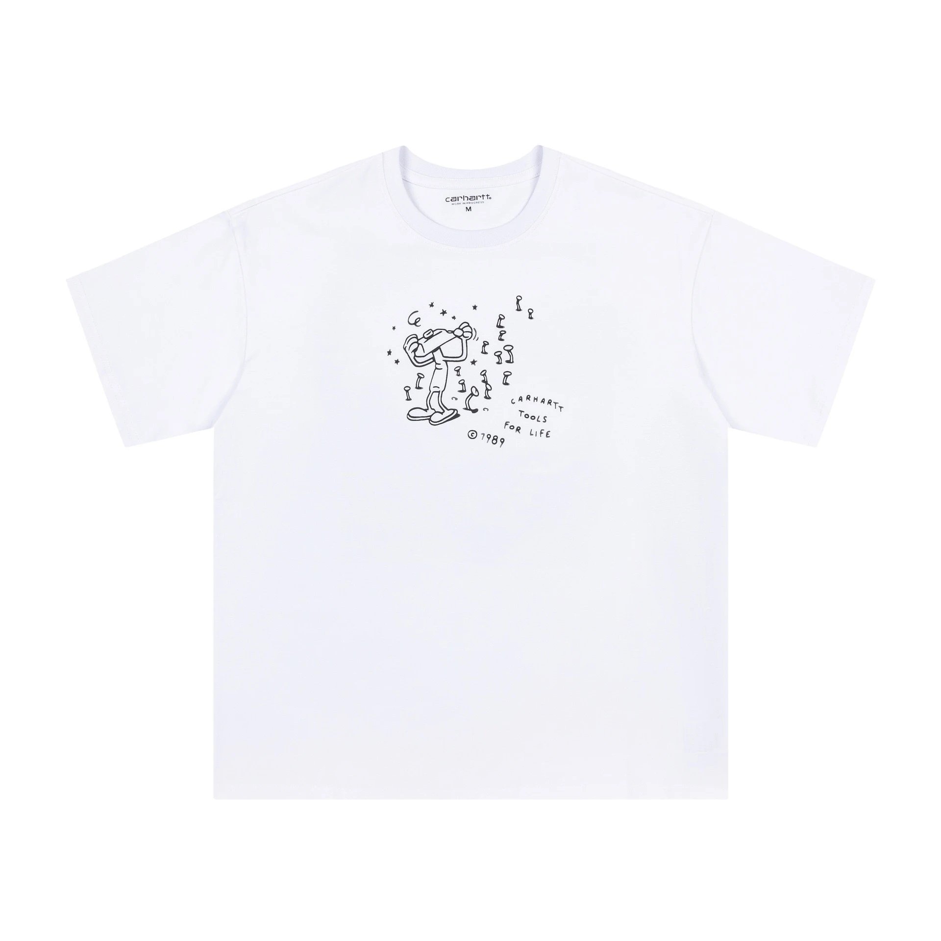 Carhartt T-Shirts Logo Print — 8015 white