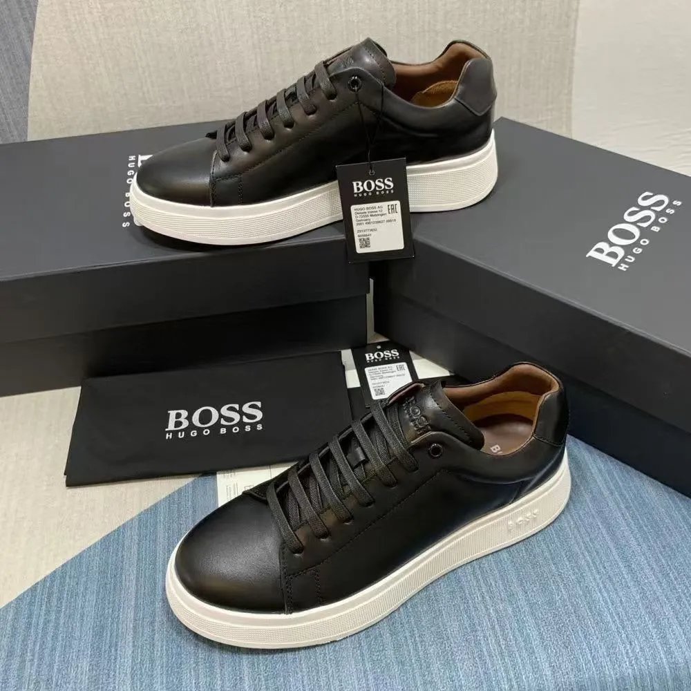 BOSS Sneakers Suede low-top lace-up — 12