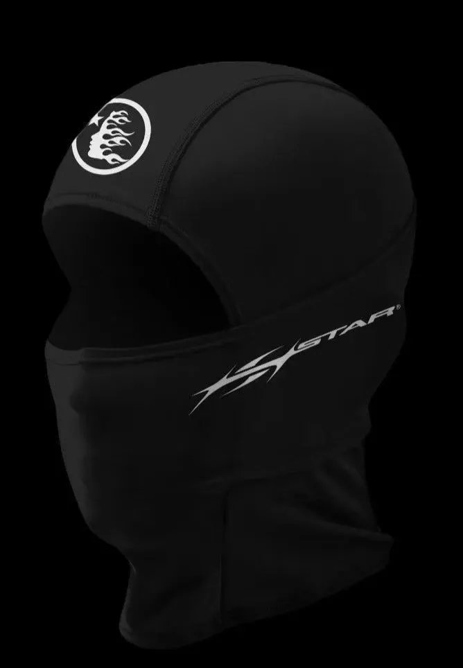 Corteiz Uncategorized Graphic Balaclava Mask — H black 2