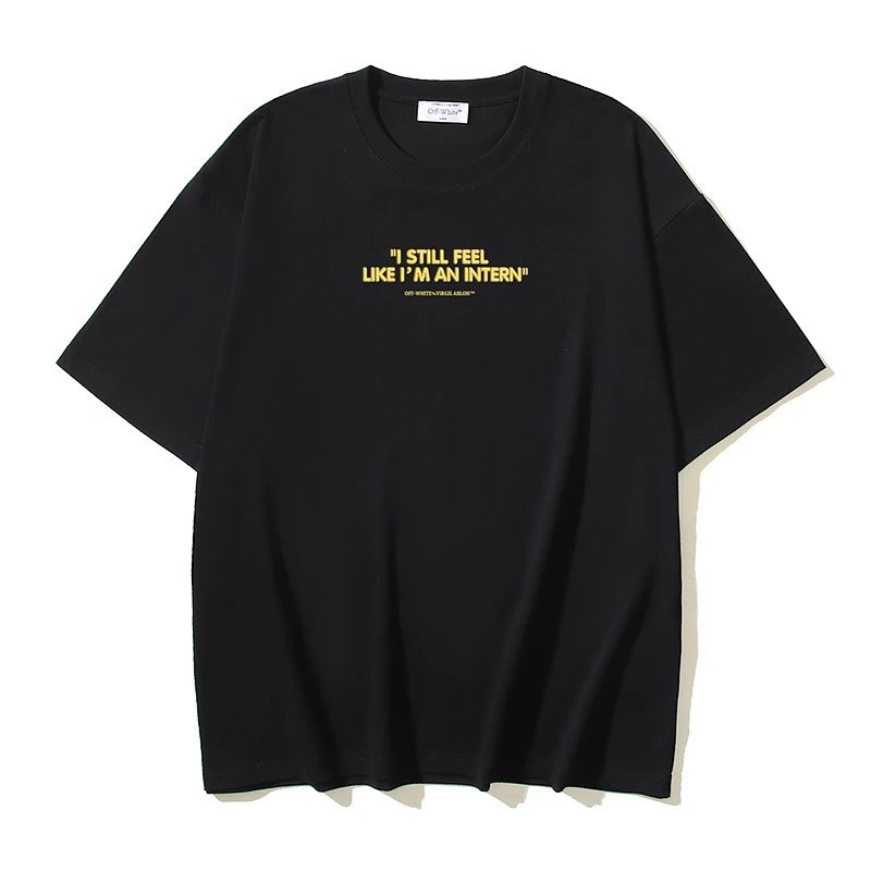 Off-White T-Shirts Short-Sleeve Logo Graphic T-Shirt — 159 black