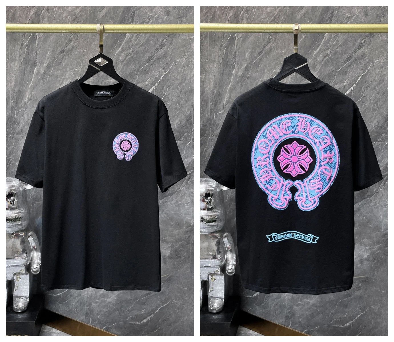 Chrome Hearts T-Shirts KLX09 graphic short-sleeve — 6