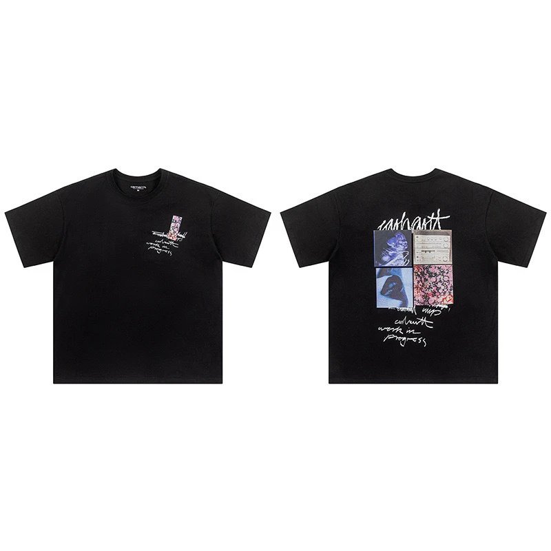 Carhartt T-Shirts Logo Print — 8028 black