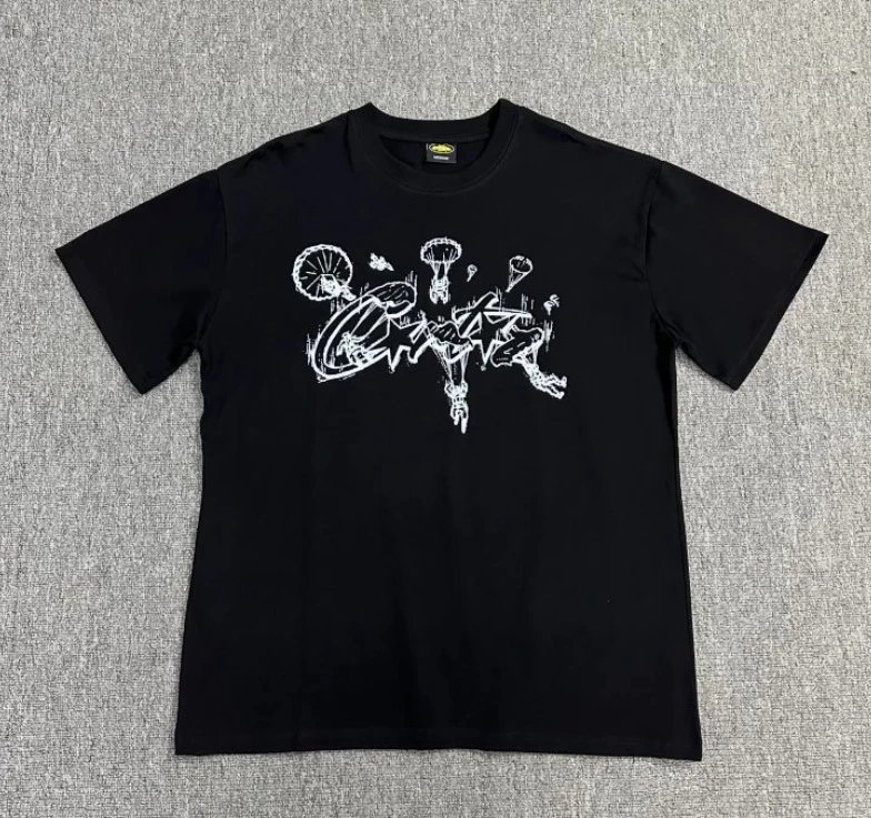 Corteiz T-Shirts Graphic Print — 3155 Black