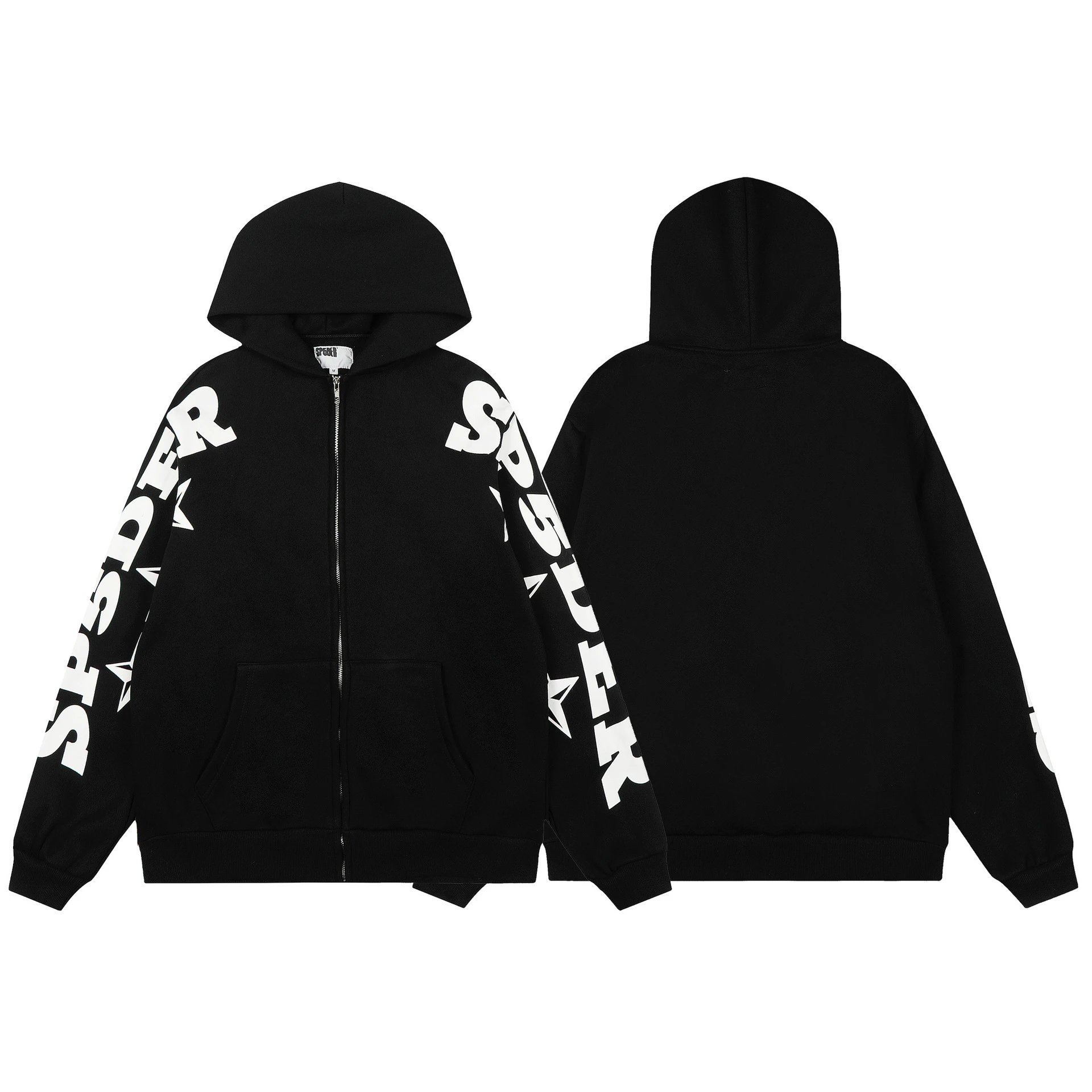 Sp5der Graphic Print Hoodie — 7754 Top