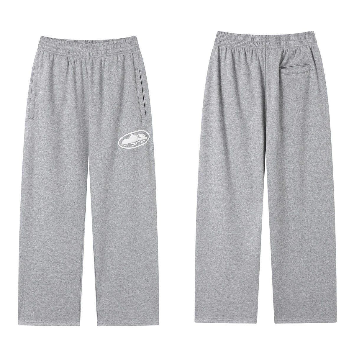 Corteiz Hoodies & Sweatshirts Logo-print hooded sweatshirt — 504 Gray trousers