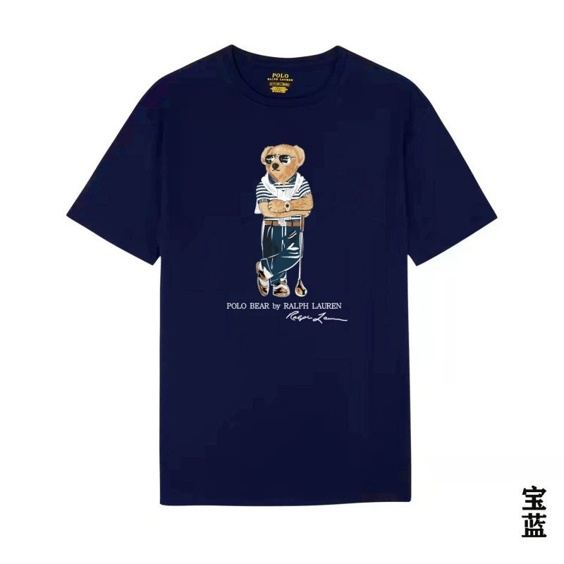 Polo Ralph Lauren T-Shirts Bear Graphic Crewneck Short-Sleeve T-Shirt — L1014