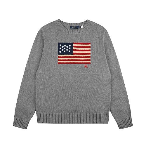 Polo Ralph Lauren Knitwear Cable-Knit Quarter-Zip Sweater — DS 6614 gray