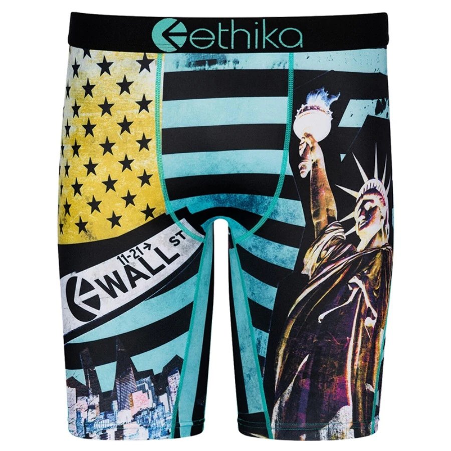 Ethika Underwear Printed Boxer Briefs — Statue of Liberty