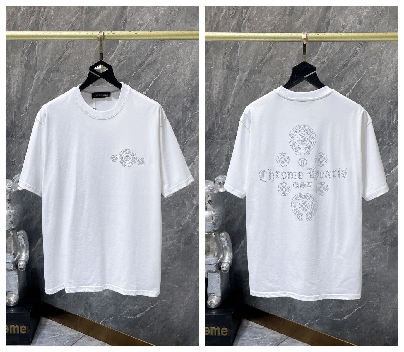Chrome Hearts T-Shirts KLX09 graphic short-sleeve — 34