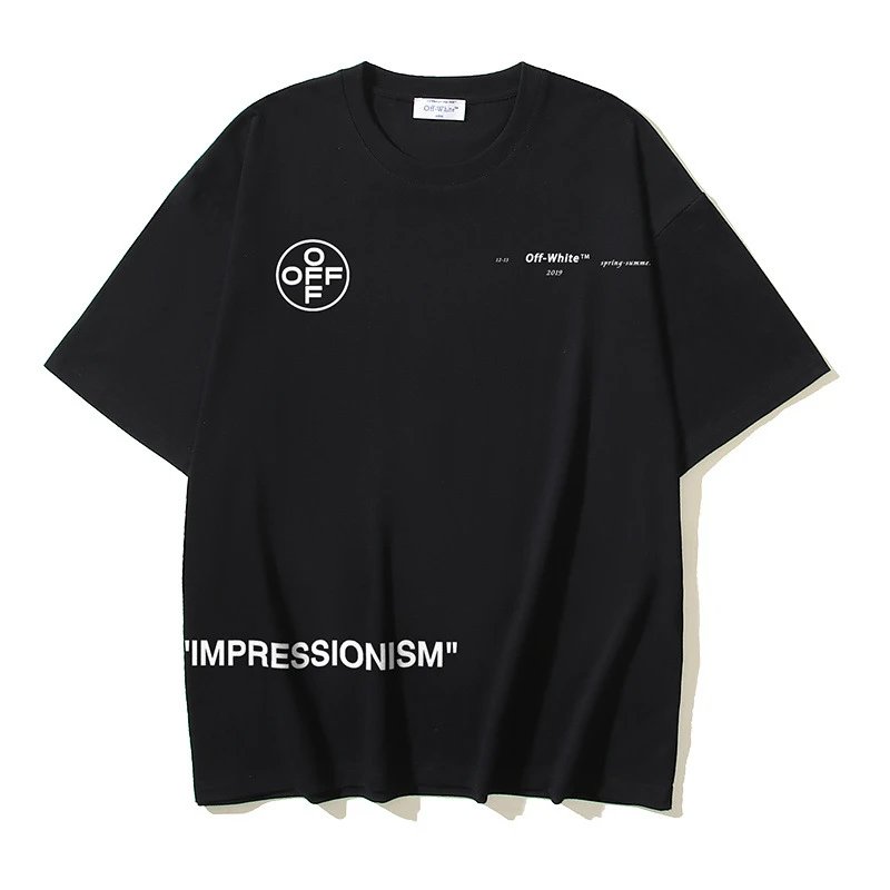 Off-White T-Shirts Short-Sleeve Logo Graphic T-Shirt — 169 black