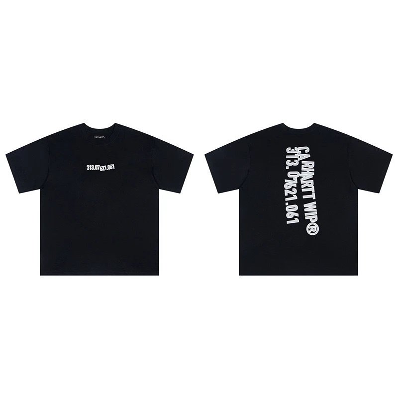 Carhartt T-Shirts Short-Sleeve Crew Neck Graphic Logo T-Shirt — 218 black