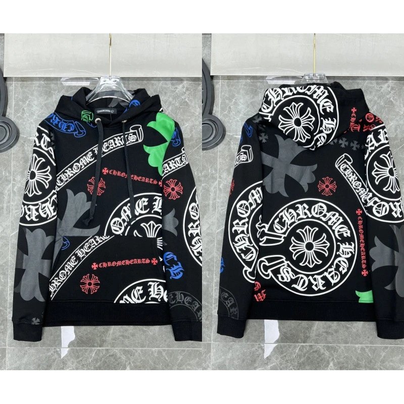 Chrome Hearts Hoodies & Sweatshirts Cross Graphic Pullover Hoodie — 8616 Black