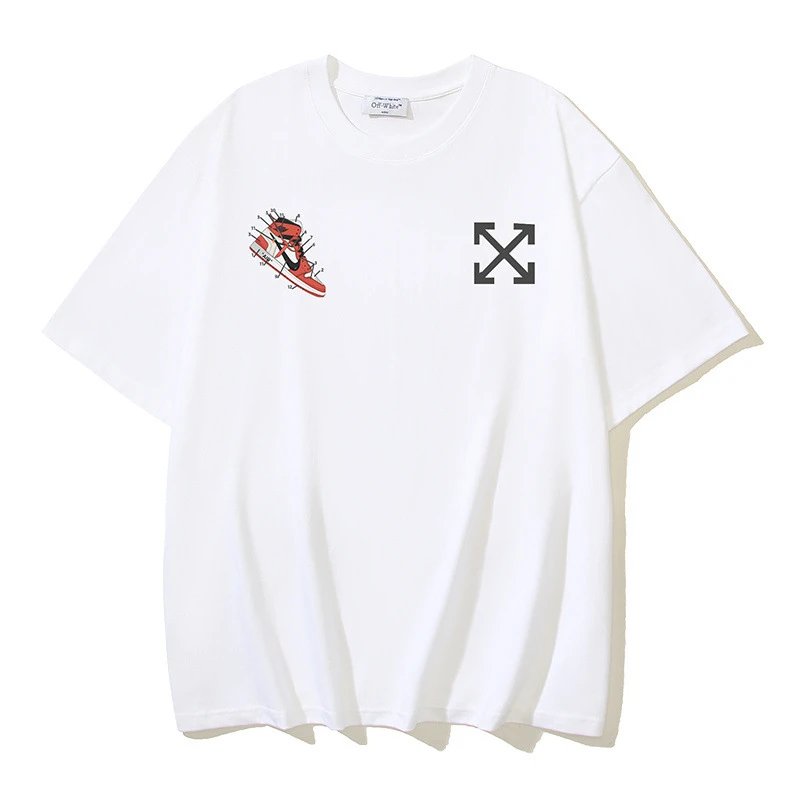 Off-White T-Shirts Short-Sleeve Logo Graphic T-Shirt — 162 white