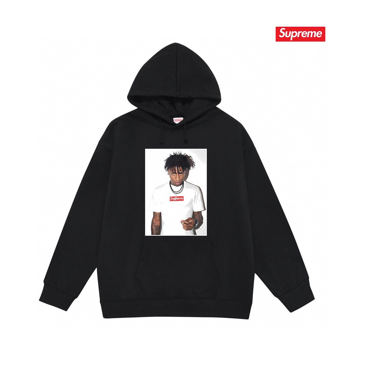 Supreme Hoodies & Sweatshirts Graphic Print Pullover Hoodie — 34