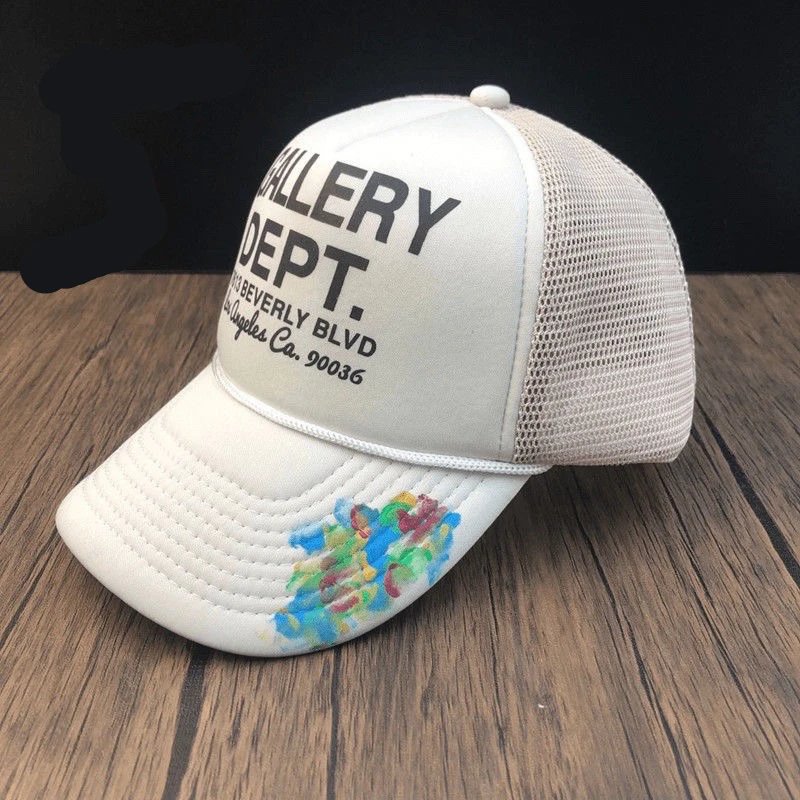 Essentials Hats Distressed Logo Baseball Cap — G Apricot color 1