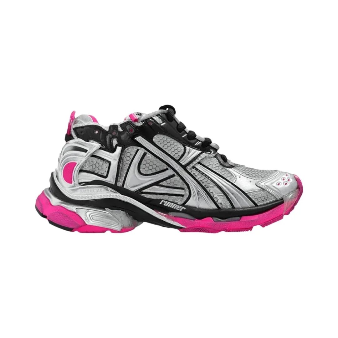 Balenciaga Sneakers Runner 7.5 — Black White Peach