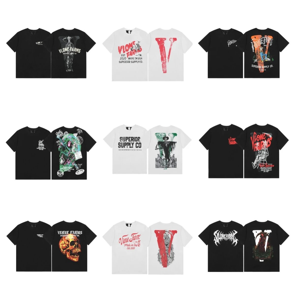 Vlone Farms Graphic Print T-Shirt
