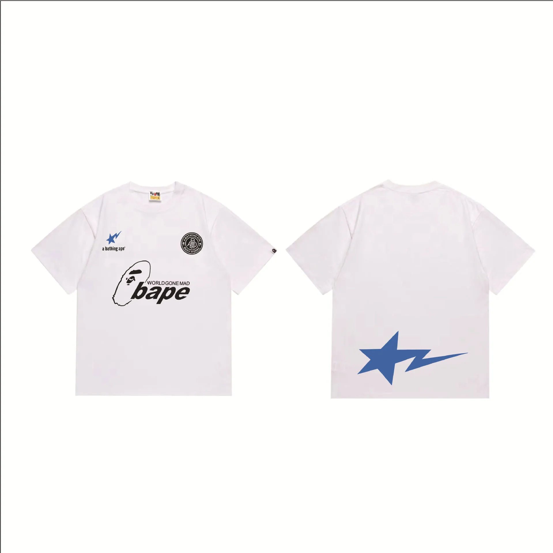 BAPE T-Shirts Hot Wheels Graphic Short-Sleeve T-Shirt — 263 white