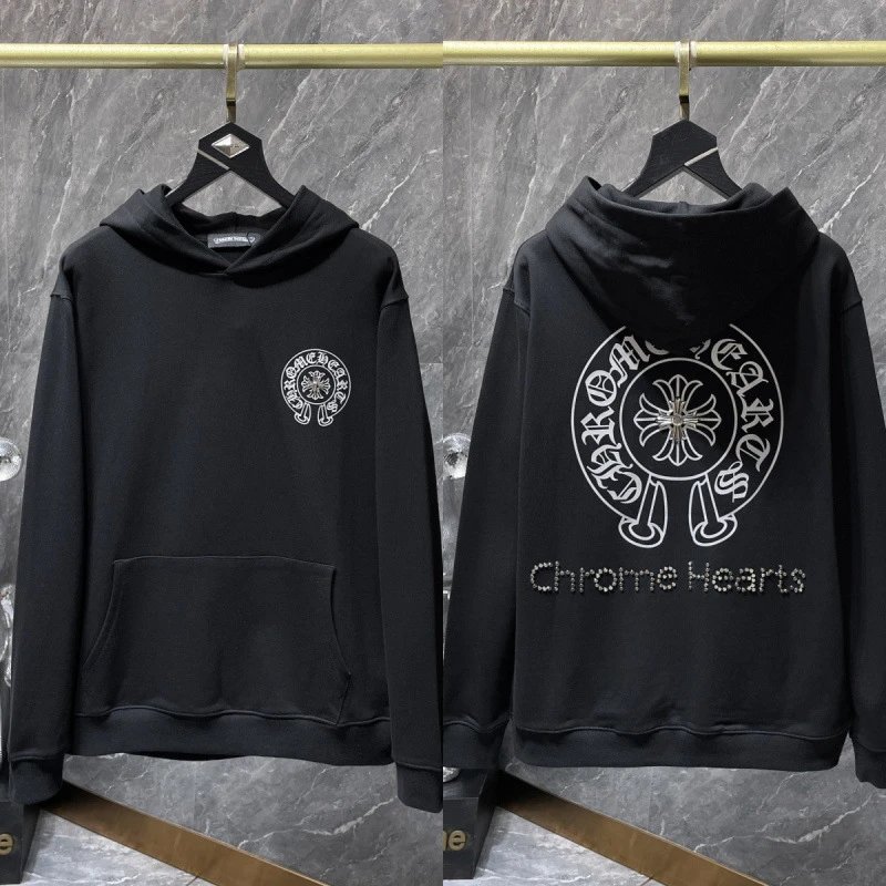 Chrome Hearts Hoodies & Sweatshirts Cross Graphic Pullover Hoodie — 8661 black