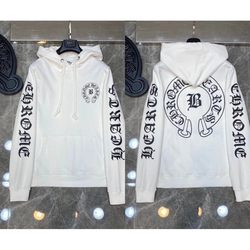 Chrome Hearts Hoodies & Sweatshirts Cross Graphic Pullover Hoodie — 8081 white