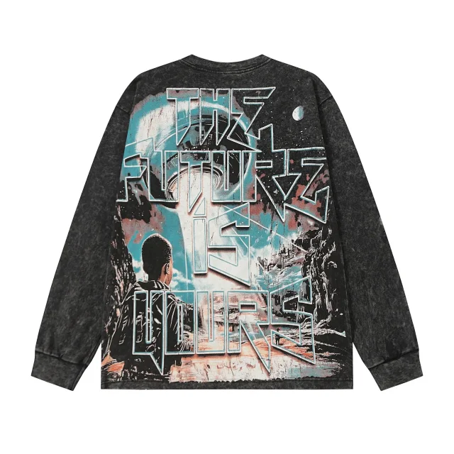 Hellstar T-Shirts Washed Graphic Long-Sleeve product detail image 15