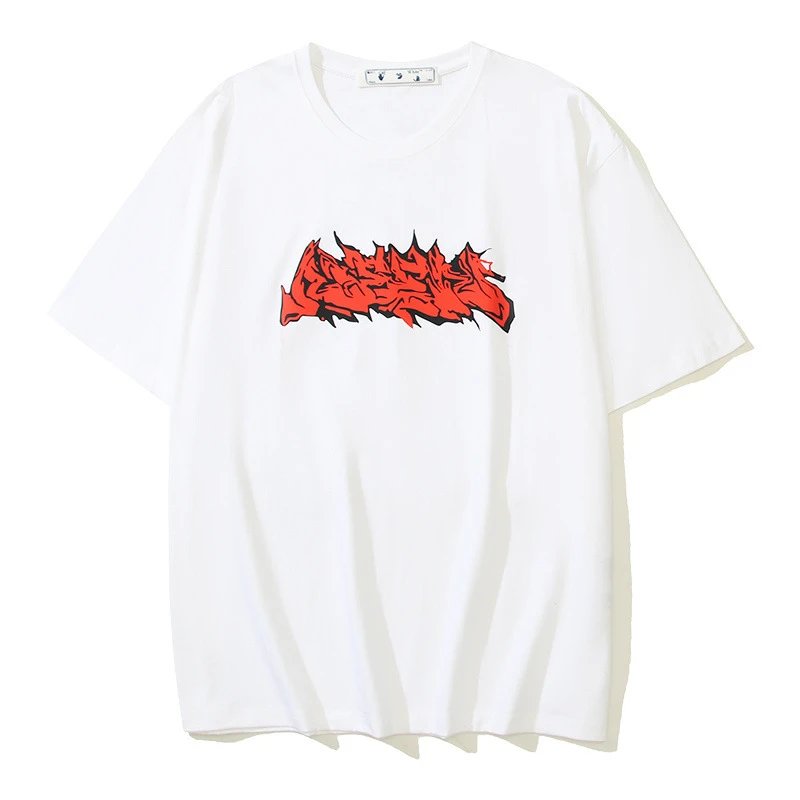 Off-White T-Shirts Logo Print — 107 white