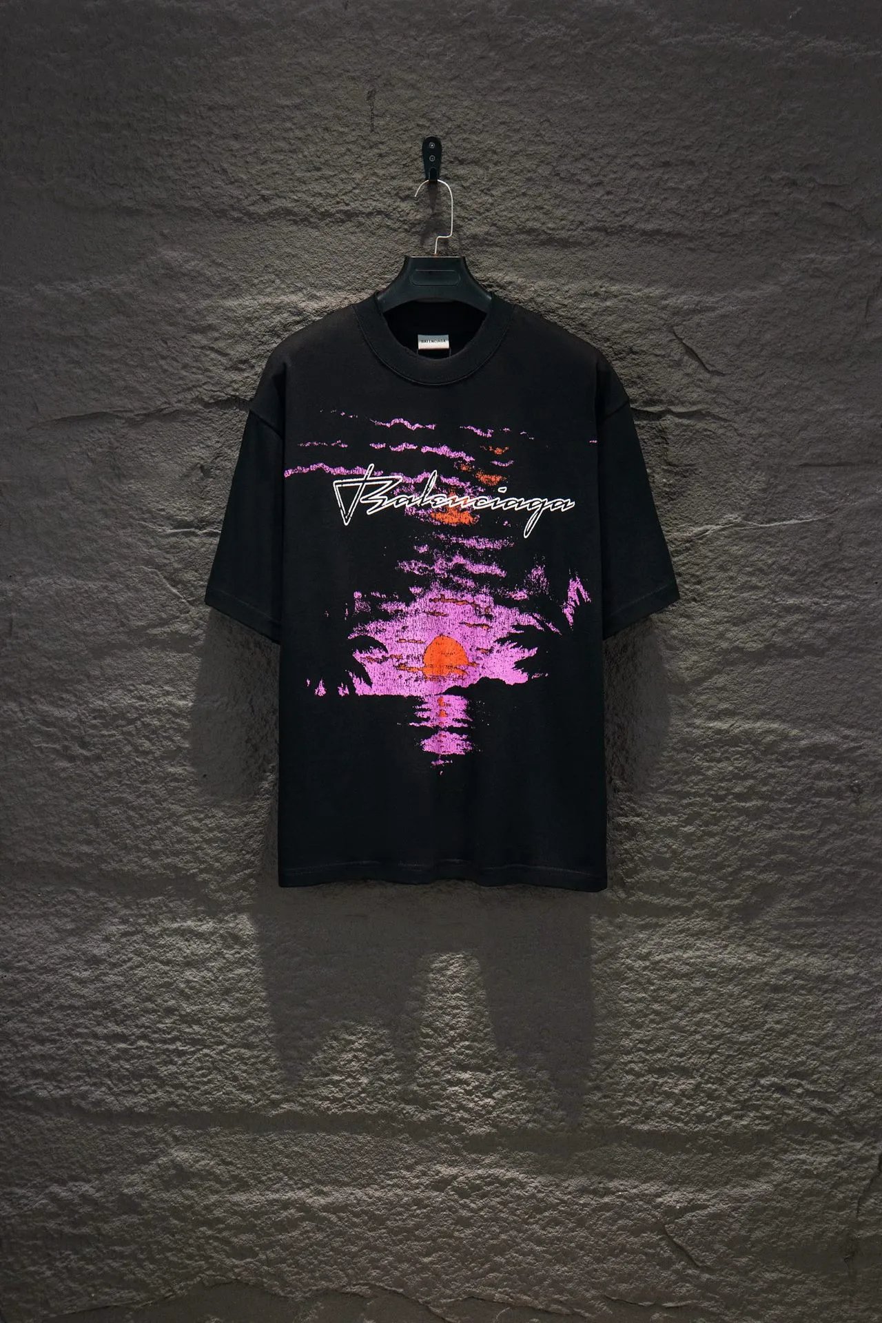 Balenciaga T-Shirts Graphic short-sleeve T-shirt — 5291 black