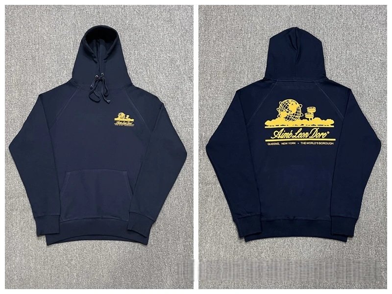 Aimé Leon Dore Hoodies & Sweatshirts Logo Print Crewneck Sweatshirt — A 28 Dark blue