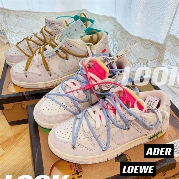  Nike Dunk Low Off-White Lot Collaboration Retro THE50 Series