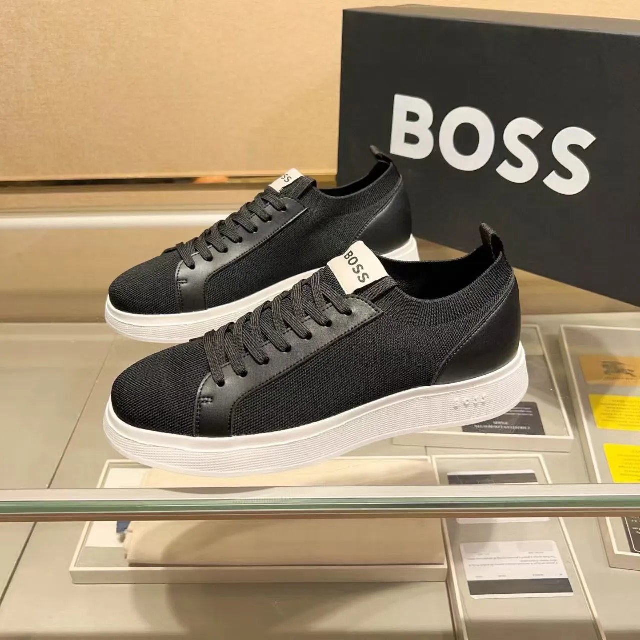 BOSS Sneakers Suede low-top lace-up — 23