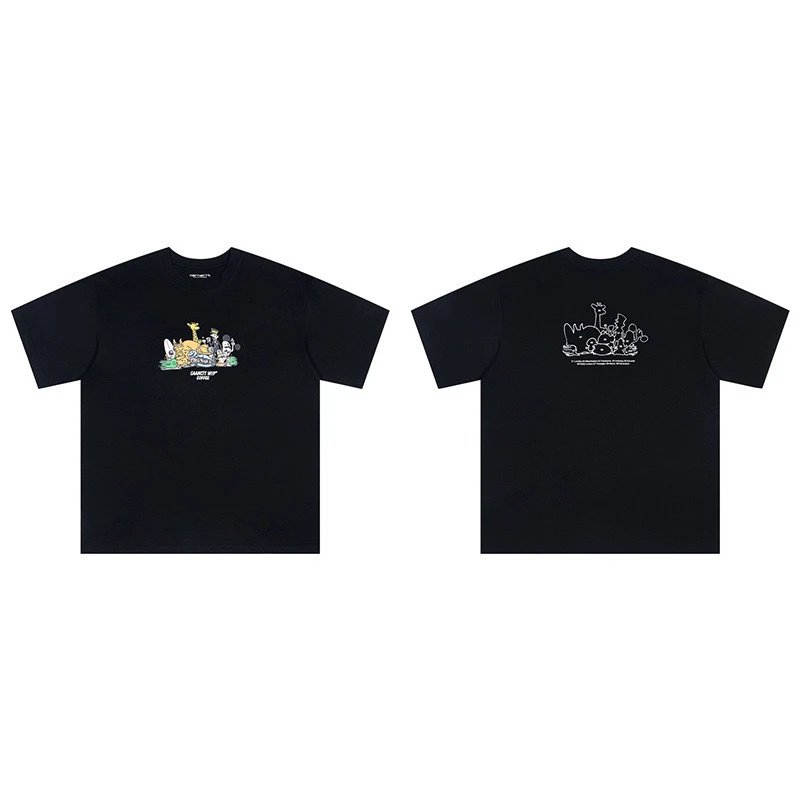 Carhartt T-Shirts Short-Sleeve Crew Neck Graphic Logo T-Shirt — 217 black