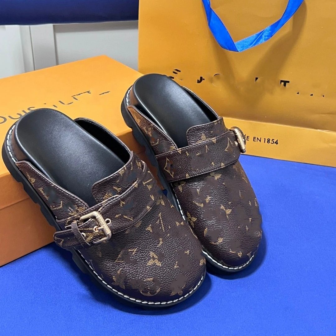 Louis Vuitton Monogram Puffer Slide Black Slippers - 21