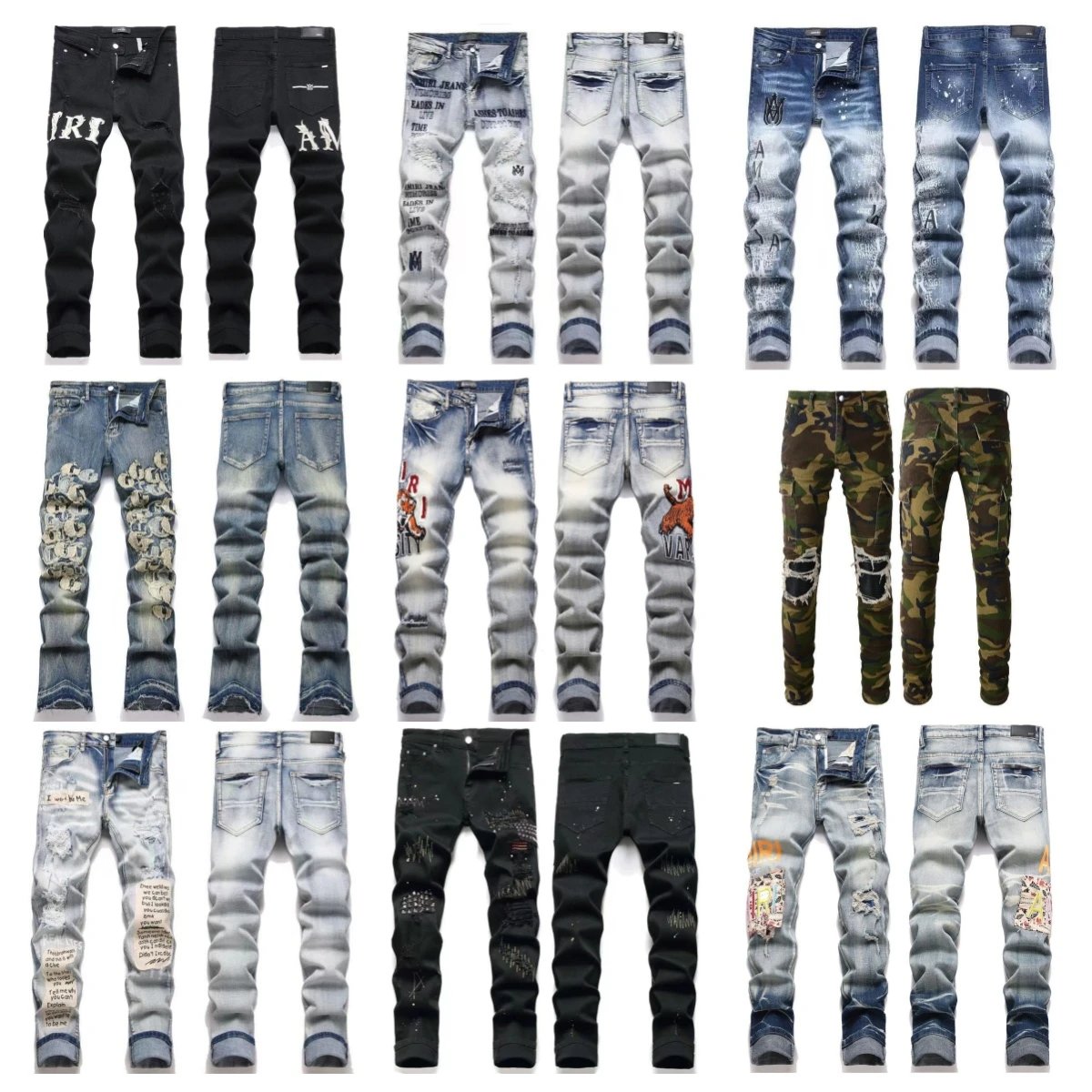 Amiri Skinny Ripped Jeans
