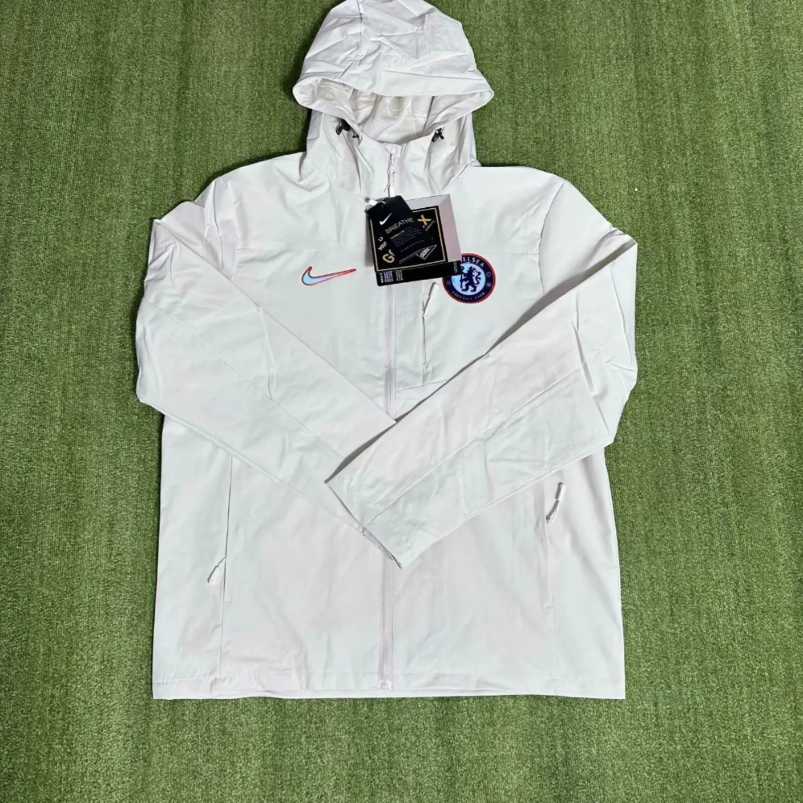 Nike Jackets Hooded Windbreaker — F-104 white