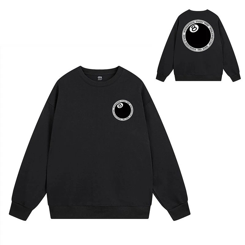 Stussy Hoodies & Sweatshirts TS3K-1 crewneck sweatshirt — 101 black