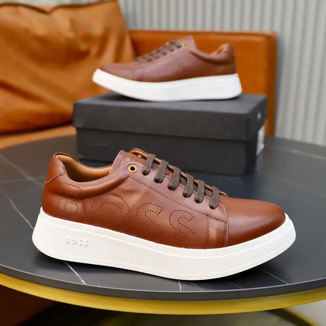 BOSS Sneakers Suede low-top lace-up — 25