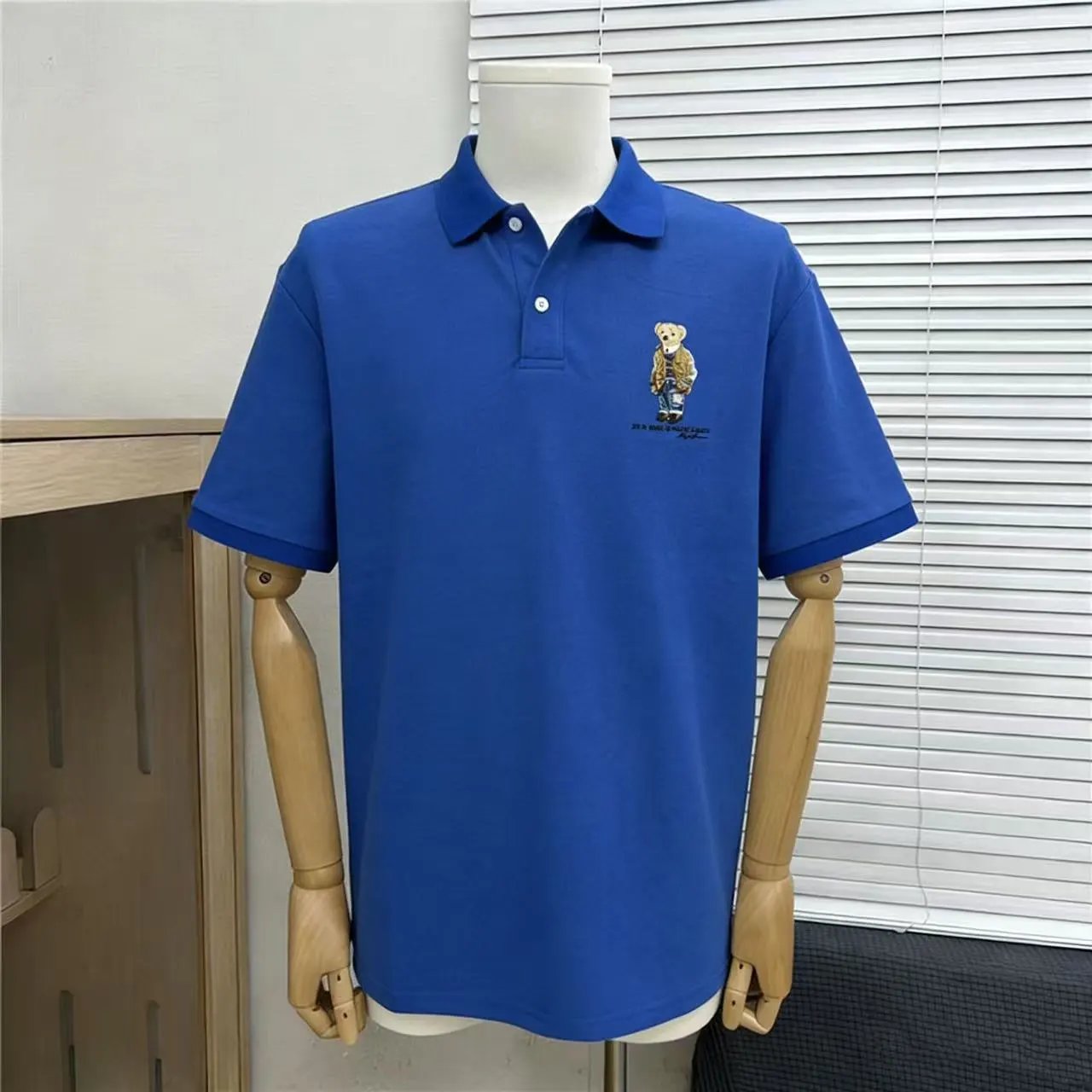 Polo Ralph Lauren Shirts Short-Sleeve Embroidered Pony Shirt — Little bear blue 005