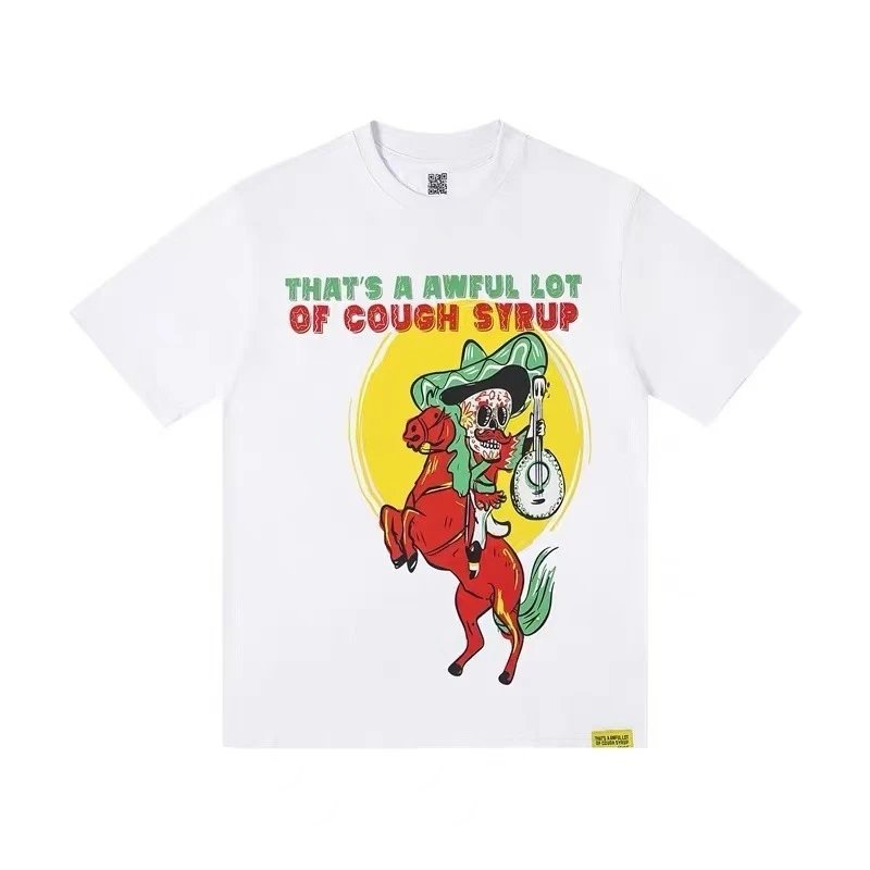 Desto Dubb T-Shirts That's a Awful Lot of Cough Syrup Graphic Print — 0251 white