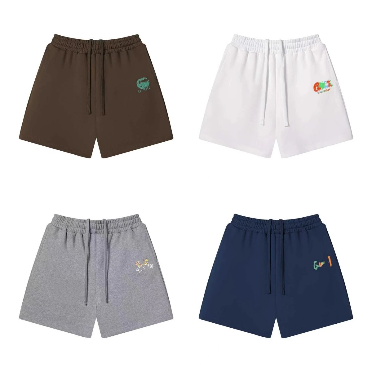 Gucci Colorblock Drawstring Shorts