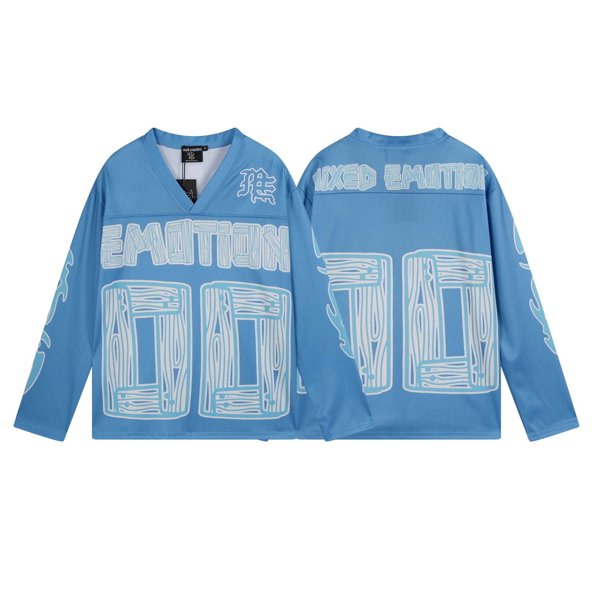 Emotion T-Shirts Graphic Print — 0068 blue