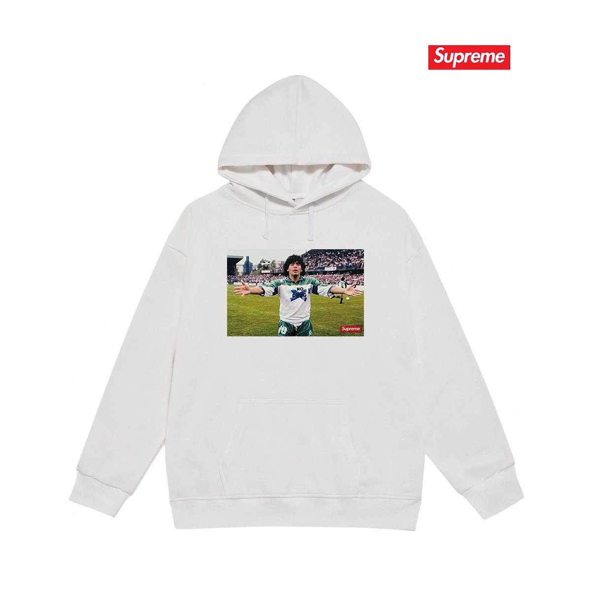 Supreme Hoodies & Sweatshirts Graphic Print Pullover Hoodie — 32