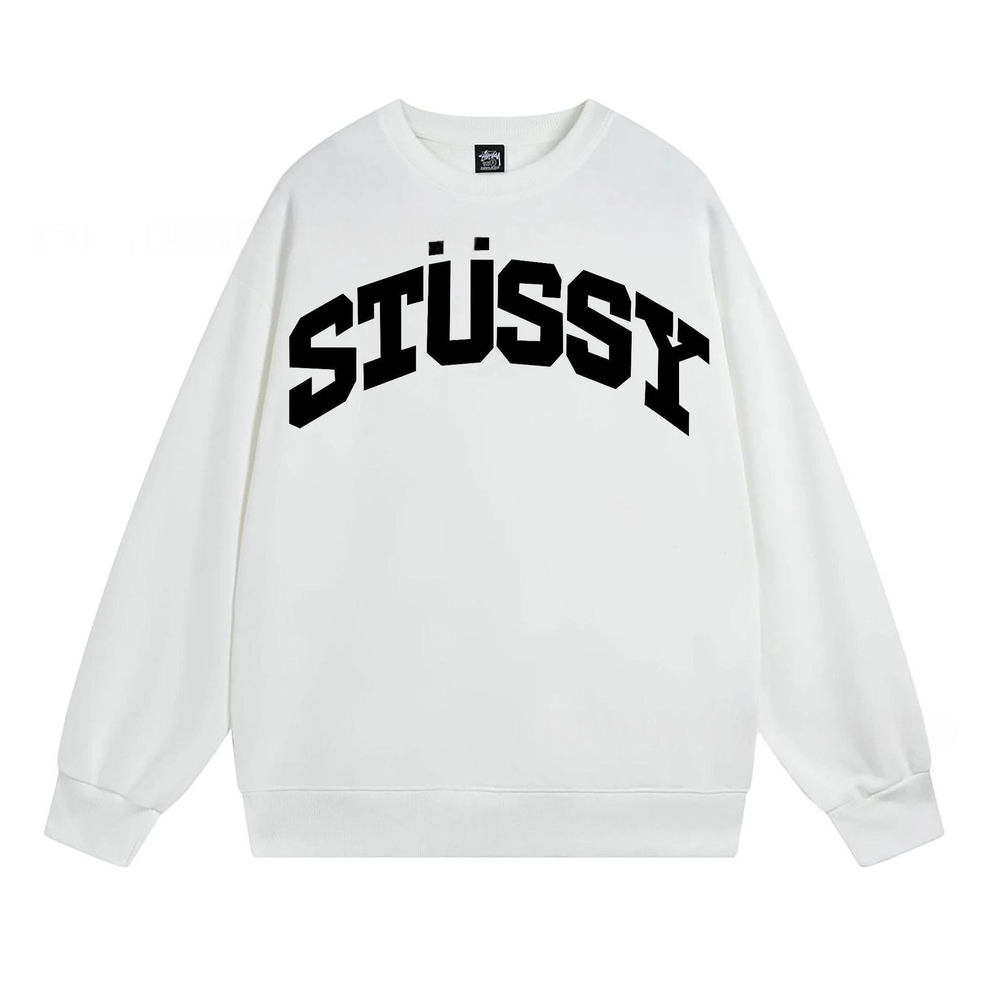 Stüssy Hoodies & Sweatshirts Crewneck Graphic Sweatshirt — 106 white