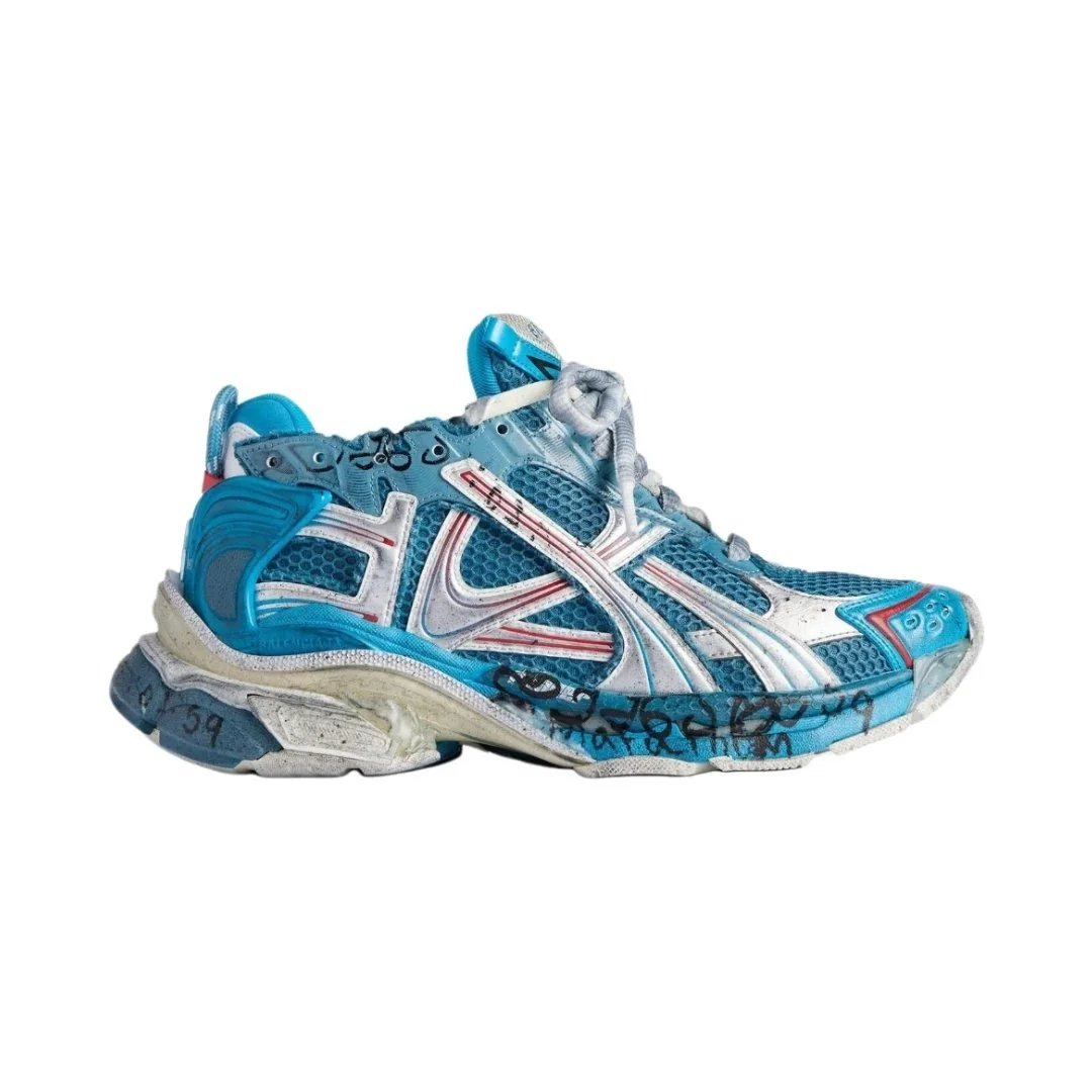Balenciaga Sneakers Runner 7.5 — Lambeth Silver Graffiti