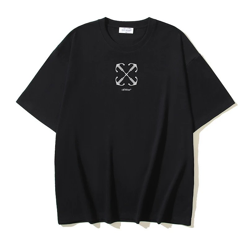 Off-White T-Shirts Short-Sleeve Logo Graphic T-Shirt — 172 black