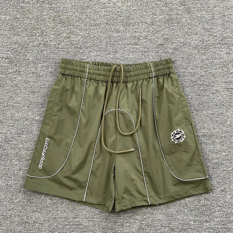 Broken Planet Shorts Drawstring athletic — 6112 army green