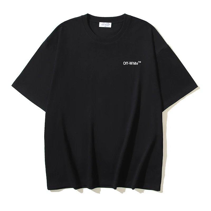 Off-White T-Shirts Short-Sleeve Logo Graphic T-Shirt — 171 Black